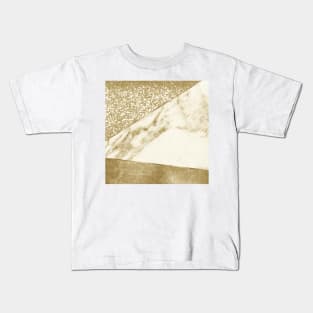 Golden jazz marble Kids T-Shirt